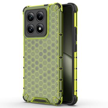 Xiaomi 14T Honeycomb Armored Hybride Hoesje - Groen