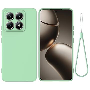 Xiaomi 14T Pro Liquid Siliconen Hoesje - Groen