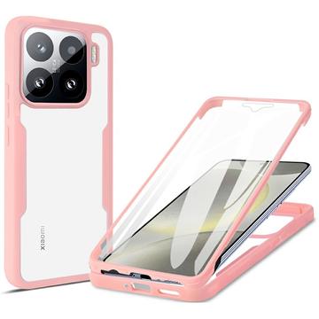 Xiaomi 15 360 Protection Series Hoesje - Roze / Doorzichtig