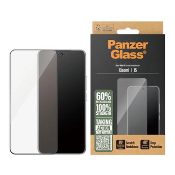 Xiaomi 15 PanzerGlass Ultra-Wide Fit Screenprotector - Zwarte Rand