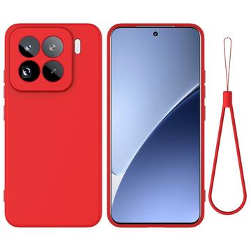 Xiaomi 15 Pro Vloeibare siliconen hoesje met polsbandje