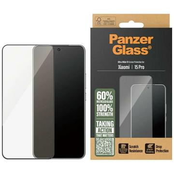 Xiaomi 15 Pro PanzerGlass Ultra-Wide Fit Screenprotector - Zwarte Rand
