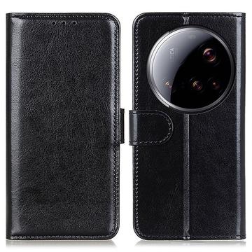 Xiaomi 15 Ultra Portemonnee Hoesje Magnetische Sluiting - Zwart