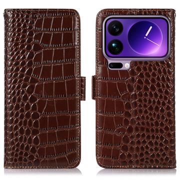 Xiaomi 17 Pro Crocodile Series Wallet Leren Hoesje met RFID