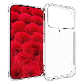 Xiaomi 17 Pro Max Schokbestendig siliconen hoesje - Doorzichtig