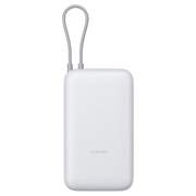 Xiaomi 20000mAh Power Bank met geïntegreerde USB-C kabel 22.5W - Lichtgrijs