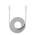 Xiaomi 6A Gevlochten USB-C / USB-C Kabel - 2m, 120W - Wit