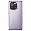Xiaomi Mi 11 Pro magnetische behuizing met gehard glas - lichtpaars