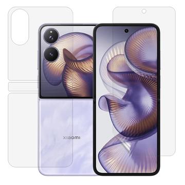 Xiaomi Mix Flip 2 Full Cover Beschermingsset - Doorzichtig