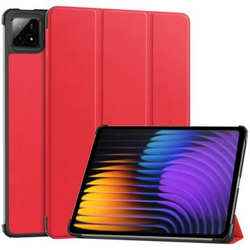 Xiaomi Pad 7, Pad 7 Pro Tri-Fold Series Smart Folio Hoesje - Rood