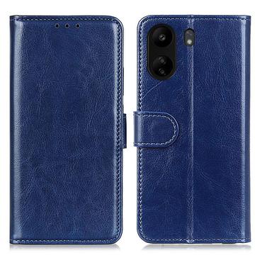 Xiaomi Poco C65/Redmi 13C Wallet Case met Magnetische Sluiting - Blauw