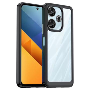 Xiaomi Redmi Note 13R/Redmi 13/Poco M6 4G Anti-Shock Hybride Hoesje - Zwart