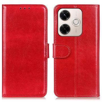 Xiaomi Redmi 13x Portemonnee Hoesje met Standaard - Rood