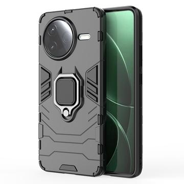 Xiaomi Redmi K80/Poco F7 Pro Hybride Hoesje met Ringhouder - Zwart