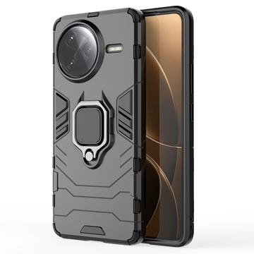 Xiaomi Redmi K80 Pro/Poco F7 Ultra Hybride Hoesje met Ringhouder - Zwart