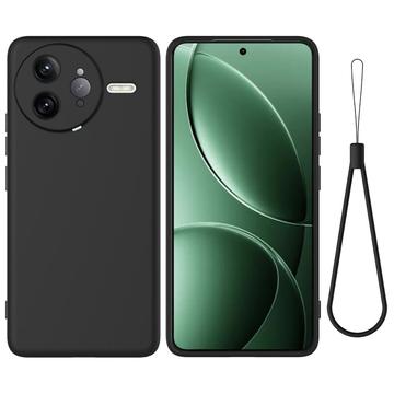 Xiaomi Redmi K80 Pro/Poco F7 Ultra Vloeibare siliconen hoesje met polsbandje