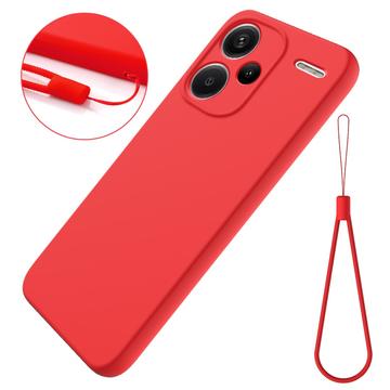 Xiaomi Redmi Note 13 Pro+ Liquid Siliconen Hoesje - Rood