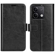 Xiaomi Redmi Note 13 Portemonnee Hoesje met Magnetische Sluiting - Zwart
