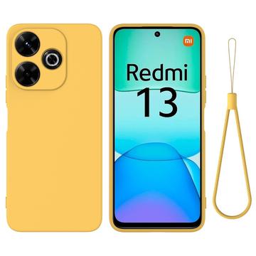 Xiaomi Redmi Note 13R/Redmi 13/Poco M6 4G Liquid Siliconen Hoesje - Geel