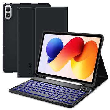 Xiaomi Redmi Pad 2 Pro/Poco Pad M1 Tech-Protect SmartCase Pen Bluetooth Toetsenbordhoes - Zwart