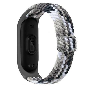 Xiaomi Smart Band 8/9 Beline Nylon Riem - Wit / Zwart