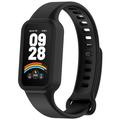 Xiaomi Smart Band 9 Active/Redmi Band 3 Vervangende Siliconen Band met Geïntegreerd Frame - Zwart