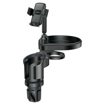 Yesido C274 4-in-1 multifunctionele bekerhouder voor in de auto - 4.7"-7.2" - Zwart