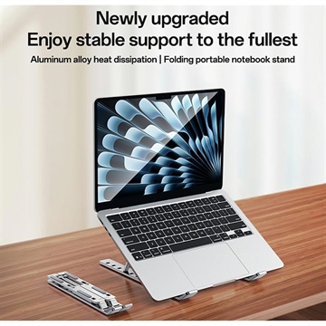 Yesido LP07 Verstelbare Laptopstandaard - 13-20" - Zilver