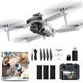 Z105 Smart Drone met dubbele camera, 4.3" schermcontroller, 3 batterijen
