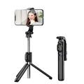 Z8 Bluetooth Selfie Stick Statief met Afneembare Afstandsbediening - Zwart