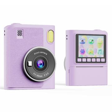 Z900 Direct printen camera voor kinderen met creatieve filters, 32GB geheugenkaart - Paars