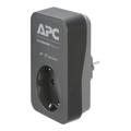 APC Essential SurgeArrest PME1WB-GR Stroomoverspanningsbeveiliging 1 stekker 16A - Zwart / Grijs