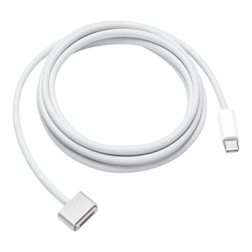 Apple 24-pins USB-C (mannelijk) - Apple MagSafe 3 (mannelijk) 2 m Stroomkabel - Wit 