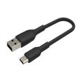 Belkin BOOST CHARGE USB-A / Type-C-kabel - 15cm - Zwart