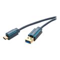 ClickTronic USB 3.0 USB Type-C kabel - 3m - Zwart