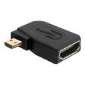 Delock High Speed HDMI Adapter met Ethernet - Micro D male > A female