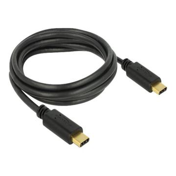 Delock USB 2.0 USB Type-C kabel - 2m - Zwart