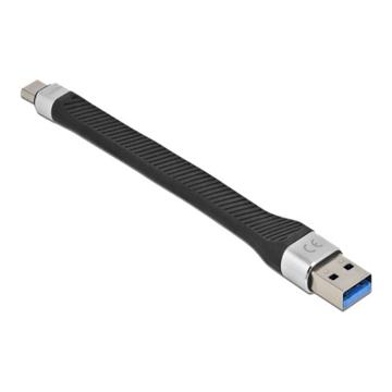 DeLOCK USB 3.2 Gen 1 USB Type-C kabel 14cm - Zwart