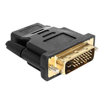 Delock Adapter DVI 24+1 pin male > HDMI female - Zwart
