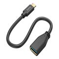 Hama USB 3.1 On-The-Go USB-C-adapter - 15cm - Zwart