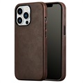 iCarer CH iPhone 13 Pro Max Leren Case - Bruin