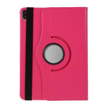 iPad Air 11 2024/2025 360 Rotary Folio Hoesje - Fel roze