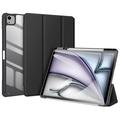 iPad Air 13 (2024) Dux Ducis Toby Tri-Fold Smart Folio Hoesje - Zwart