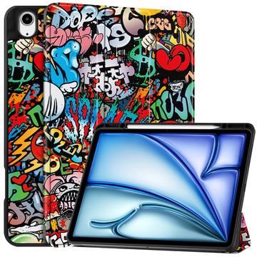 iPad Air 13 (2025) Tri-Fold Series Slimme Folio-hoes - Graffiti