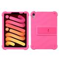 iPad Mini 2021/2024 Silicone hoesje met kickstand - Hot Pink