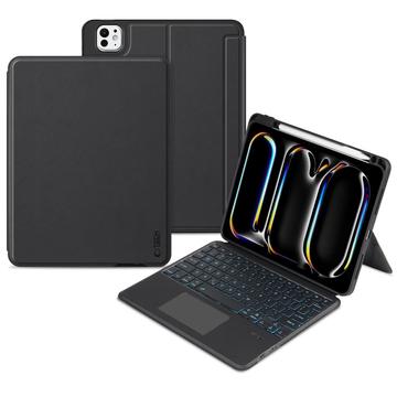 iPad Pro 11 2024/2025 Tech-Protect SmartCase Mag Pen Bluetooth Toetsenbord hoesje - Zwart