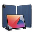 iPad Pro 12.9 2020/2021/2022 Dux Ducis Domo Tri-Fold Smart Folio Hoesje - Blauw