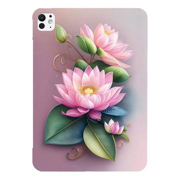iPad Pro 13 2024/2025 Stijlvolle Ultradunne TPU Hoesje - Roos Bloem