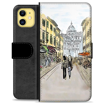 iPhone 11 Premium Portemonnee Hoesje - Italië Straat
