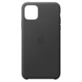 iPhone 11 Pro Max Apple Leren Case MX0E2ZM/A - Zwart